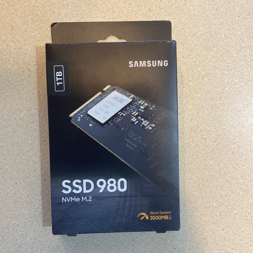 Samsung 980 SSD 1TB M.2 NVMe SSD